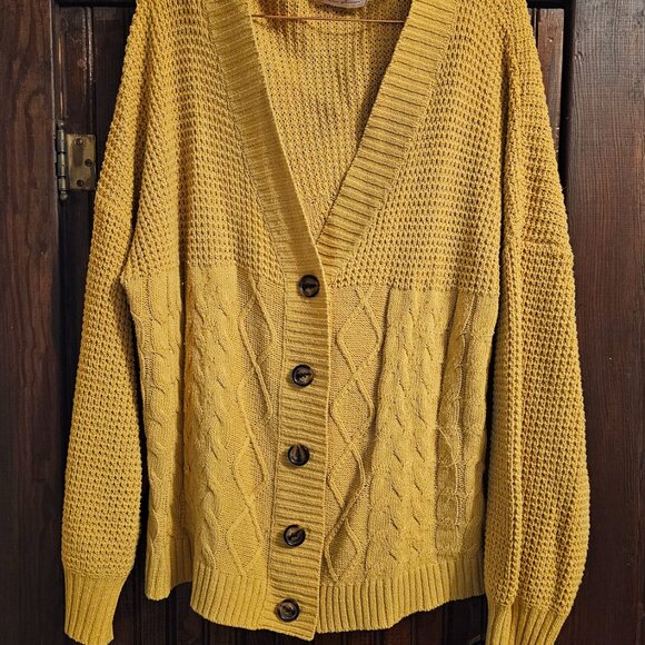 Ces Femme Cardigan / Sunflower Yellow / Sz XL - Picture 2 of 8